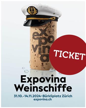 EXPOVINA Weinschiff 2024
Ermässigter Eintritt zu 50%