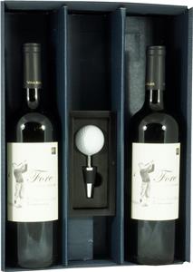 2 x 75cl "Fore Estate Reserve Blend" & 
1 Golfball Weinverschluss in Geschenkbox
in 3er Geschenkkarton