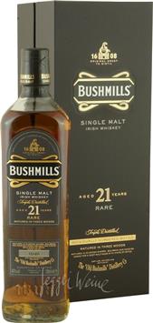 Bushmills 21 Years, Matured Three Woods, Single Malt Rare Irish Whiskey